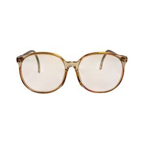 Vintage 80’s Nordic Berkeley Amber Gold Oval Eyeglass Frames 145 Germany